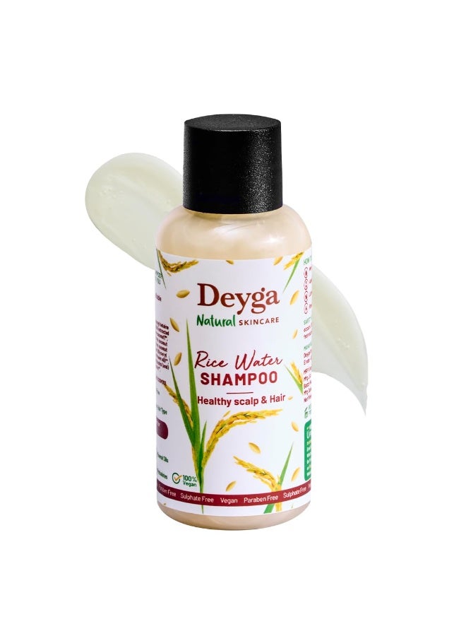 Deyga Rice Water Shampoo (50 Ml) | Controls Frizz | Deep Cleanses Scalp | Free from Paraben and Sulfate - Image 1